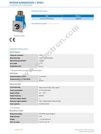 DFS20A-A2AAD001024 Datasheet Page 2