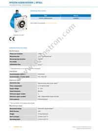 DFS20A-A2BAC002500 Datasheet Page 2