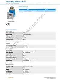 DFS20A-A2BAD001000 Datasheet Page 2