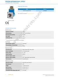 DFS20A-A2CAD001024 Datasheet Page 2