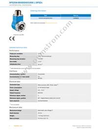 DFS20A-B4ADD001000 Datasheet Page 2