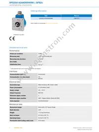 DFS25A-A2AAD004096 Datasheet Page 2