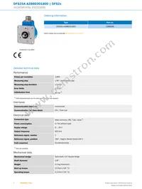 DFS25A-A2BBE001800 Datasheet Page 2