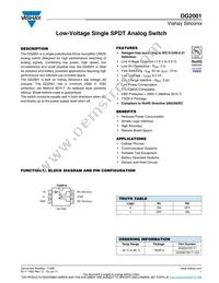 DG2001DV-T1-E3 Datasheet Cover