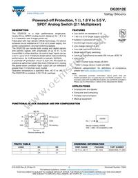 DG2012EDL-T1-GE3 Datasheet Cover