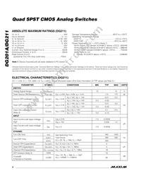 DG201ADY/GG8 Datasheet Page 2