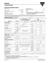 DG2035DQ-T1-E3 Datasheet Page 2