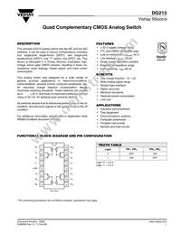 DG213DY-T1 Datasheet Cover