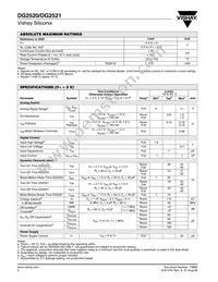 DG2521DV-T1-E3 Datasheet Page 2