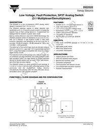 DG2522DN-T1-E4 Datasheet Cover