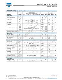 DG2539DQ-T1-GE3 Datasheet Page 3