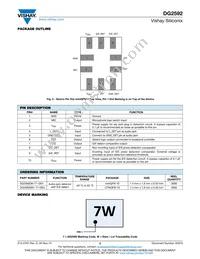 DG2592DN1-T1-GE4 Datasheet Page 2