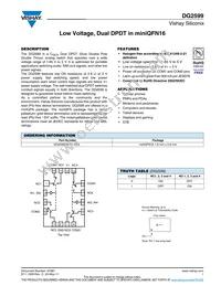 DG2599DN-T1-GE4 Datasheet Cover