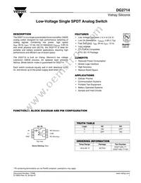 DG2714DL-T1-GE3 Datasheet Cover