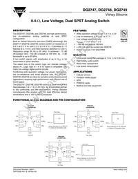 DG2749DN-T1-E4 Datasheet Cover