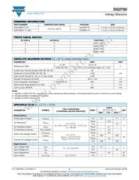 DG2750DN-T1-E4 Datasheet Page 2