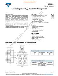 DG3015DB-T2-E1 Datasheet Cover