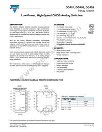 DG405DY-T1 Datasheet Cover