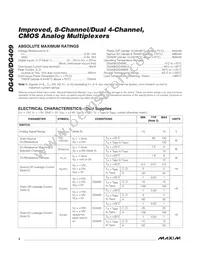 DG408C/D Datasheet Page 2