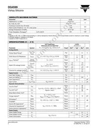 DG4599DL-T1-E3 Datasheet Page 2
