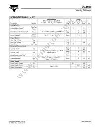 DG4599DL-T1-E3 Datasheet Page 3