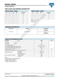 DG459DJ Datasheet Page 2