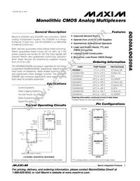 DG509ADY-T Datasheet Cover