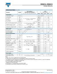 DG9415DQ-T1-E3 Datasheet Page 3