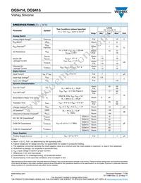 DG9415DQ-T1-E3 Datasheet Page 4