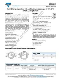 DG9431EDV-T1-GE3 Datasheet Cover