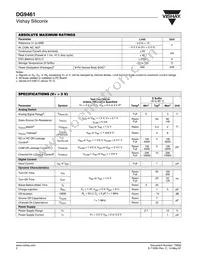 DG9461DY-T1 Datasheet Page 2