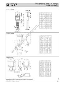 DGSK20-025AS-TUB Datasheet Page 3