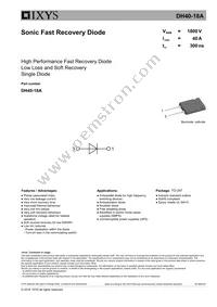 DH40-18A Datasheet Cover