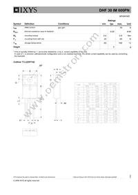DHF30IM600PN Datasheet Page 2