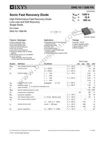 DHG10I1200PA Datasheet Cover