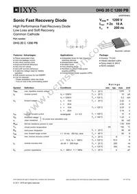 DHG20C1200PB Datasheet Cover