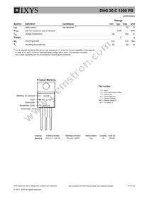 DHG20C1200PB Datasheet Page 2