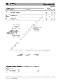 DHG20C600QB Datasheet Page 3