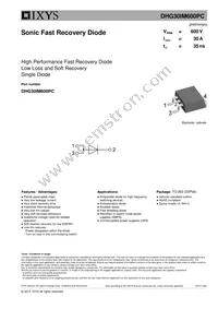 DHG30IM600PC-TRL Datasheet Cover