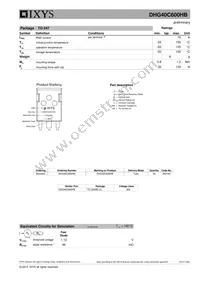 DHG40C600HB Datasheet Page 3