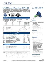 DHR 100 C420 Datasheet Cover