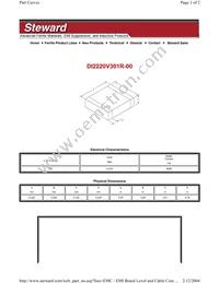 DI2220V301R-00 Datasheet Cover