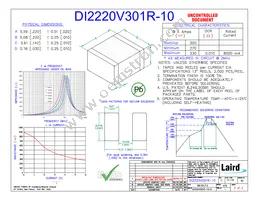 DI2220V301R-10 Datasheet Cover