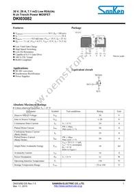 DKI03082 Datasheet Cover