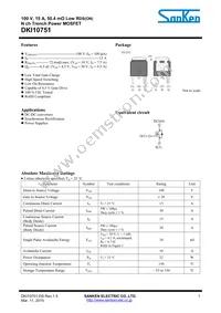 DKI10751 Datasheet Cover