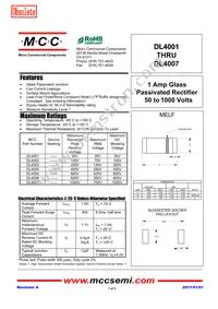 DL4007-TP Datasheet Cover