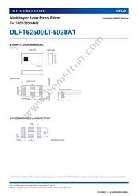 DLF162500LT-5028A1 Datasheet Page 2