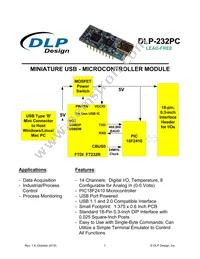 DLP-232PC Datasheet Cover