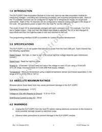 DLP-232PC Datasheet Page 2