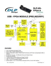 DLP-HS-FPGA-A Datasheet Cover
